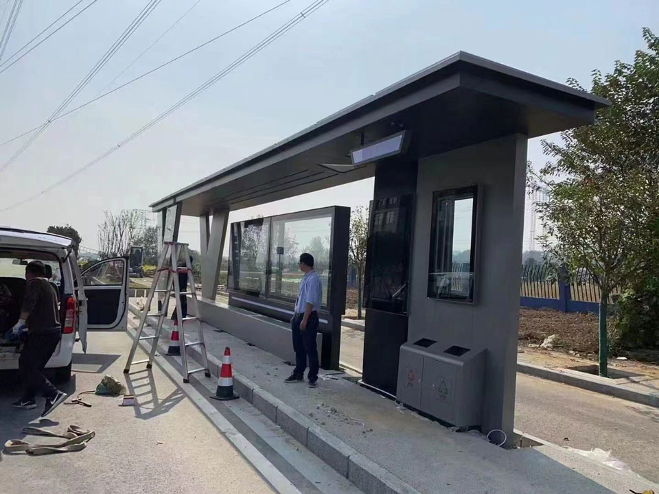 候車(chē)亭安裝圖 候車(chē)亭安裝圖