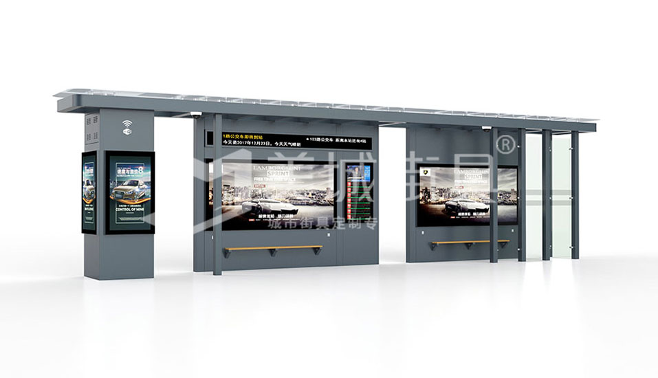 成品智慧公交候車(chē)亭 成品智慧公交候車(chē)亭